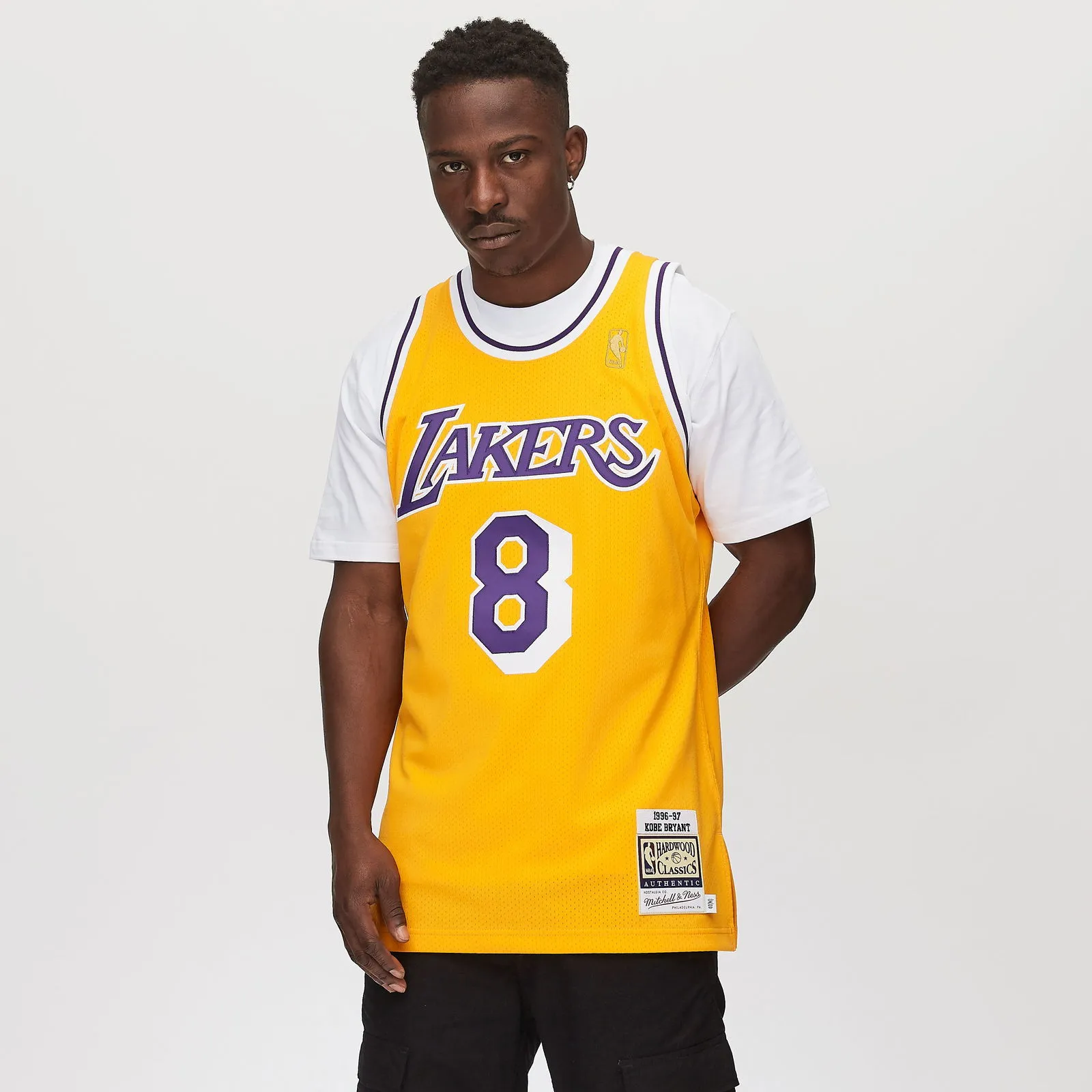MITCHELL & NESS NBA AUTHENTIC JERSEY LOS ANGELES LAKERS HOME 199697 KOBE BRYANT #8