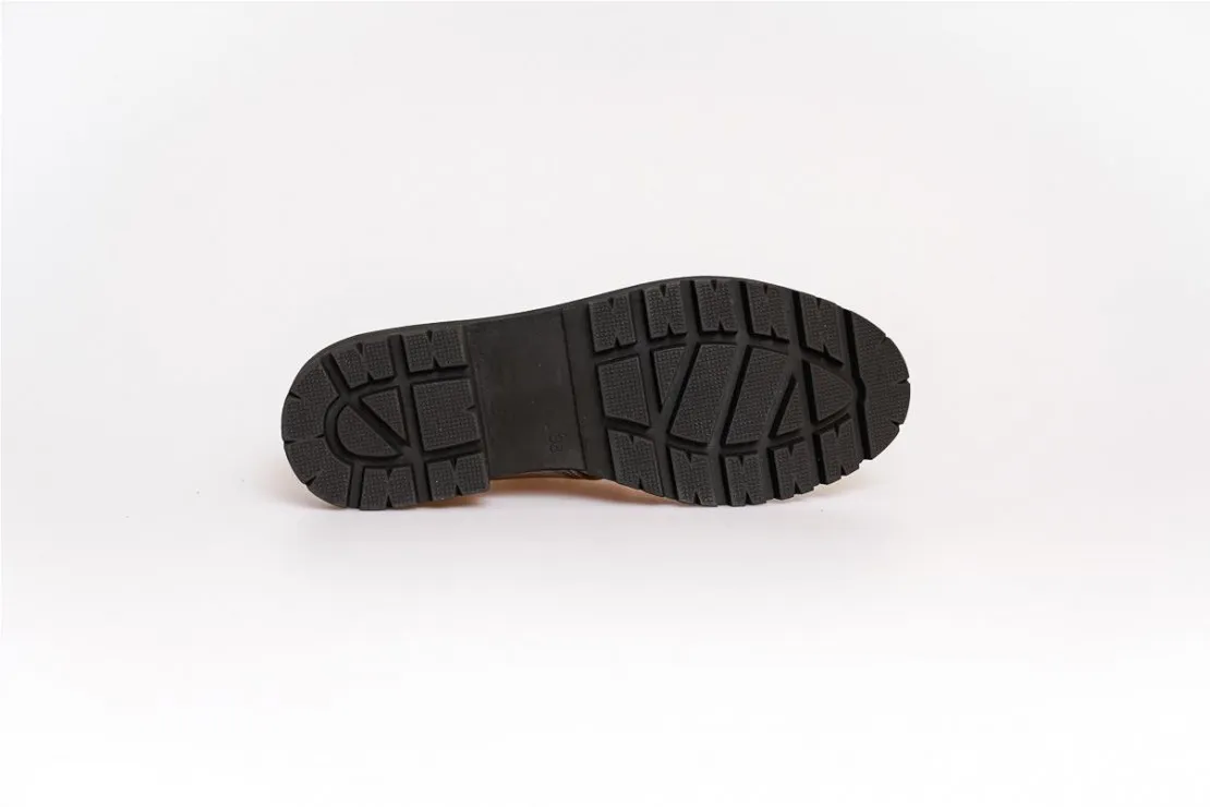 Mocasin de cordones Mujer Gris Nival