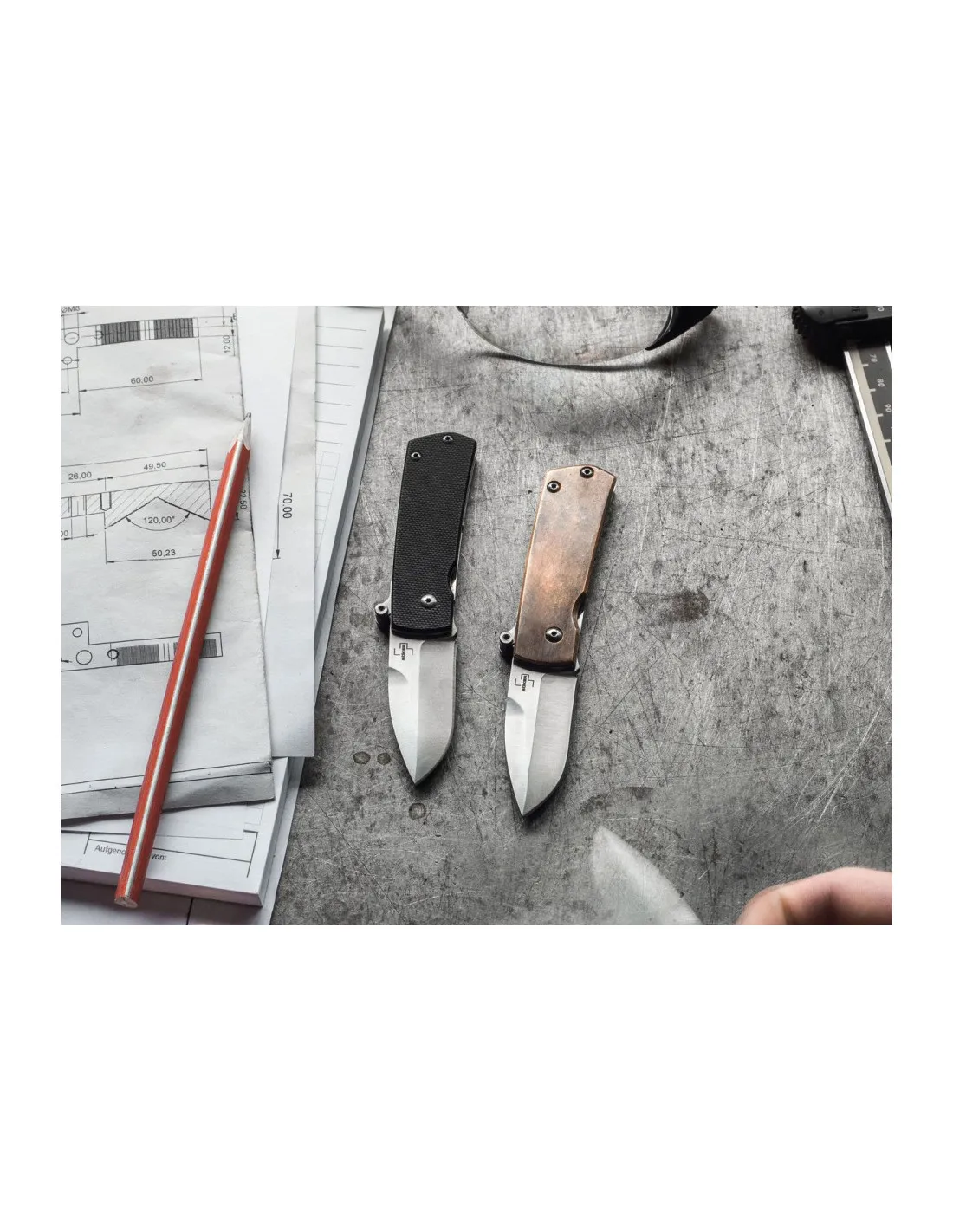 Navaja de bolsillo Böker Plus Shamsher G10