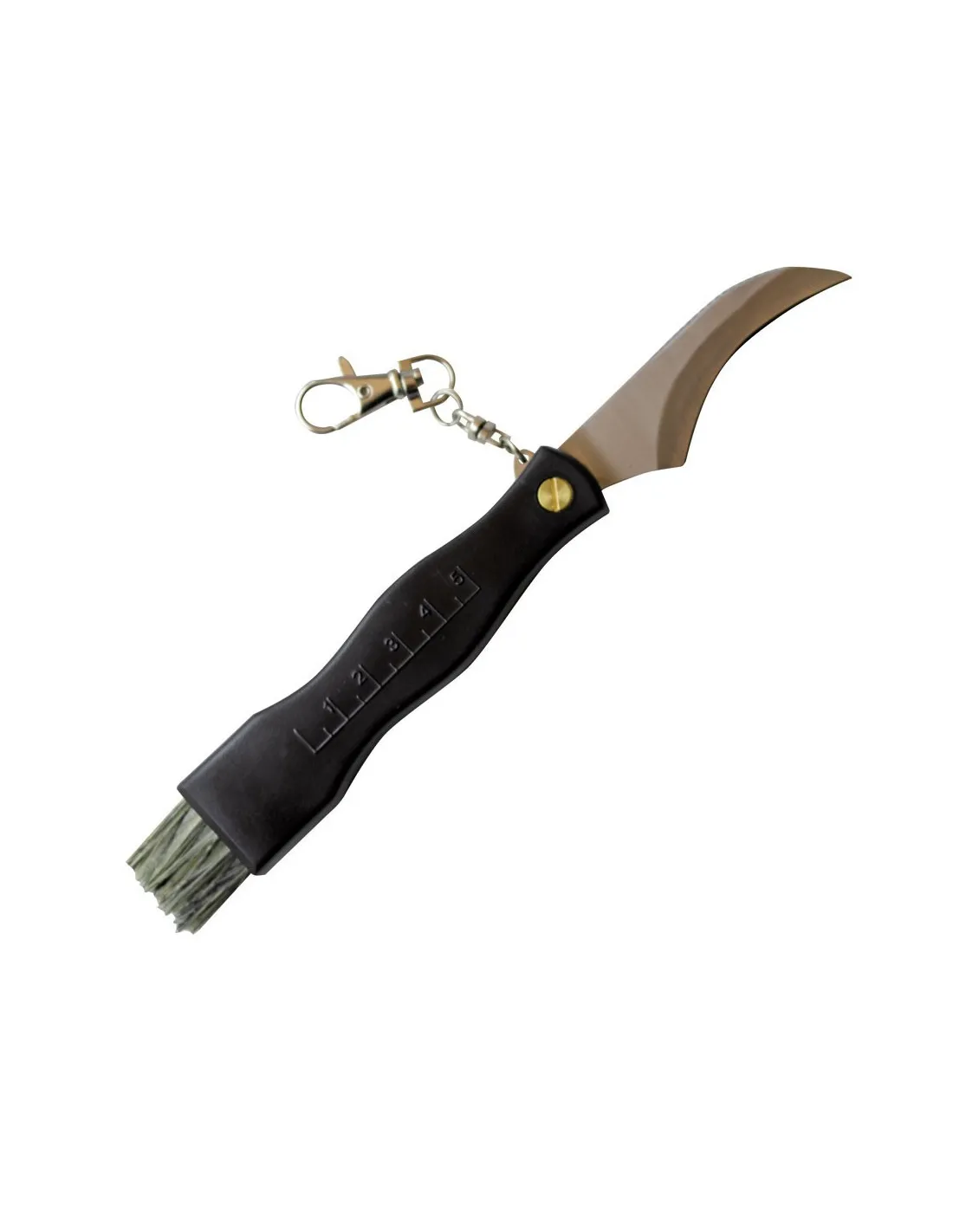 Navaja llavero para setas, mango negro