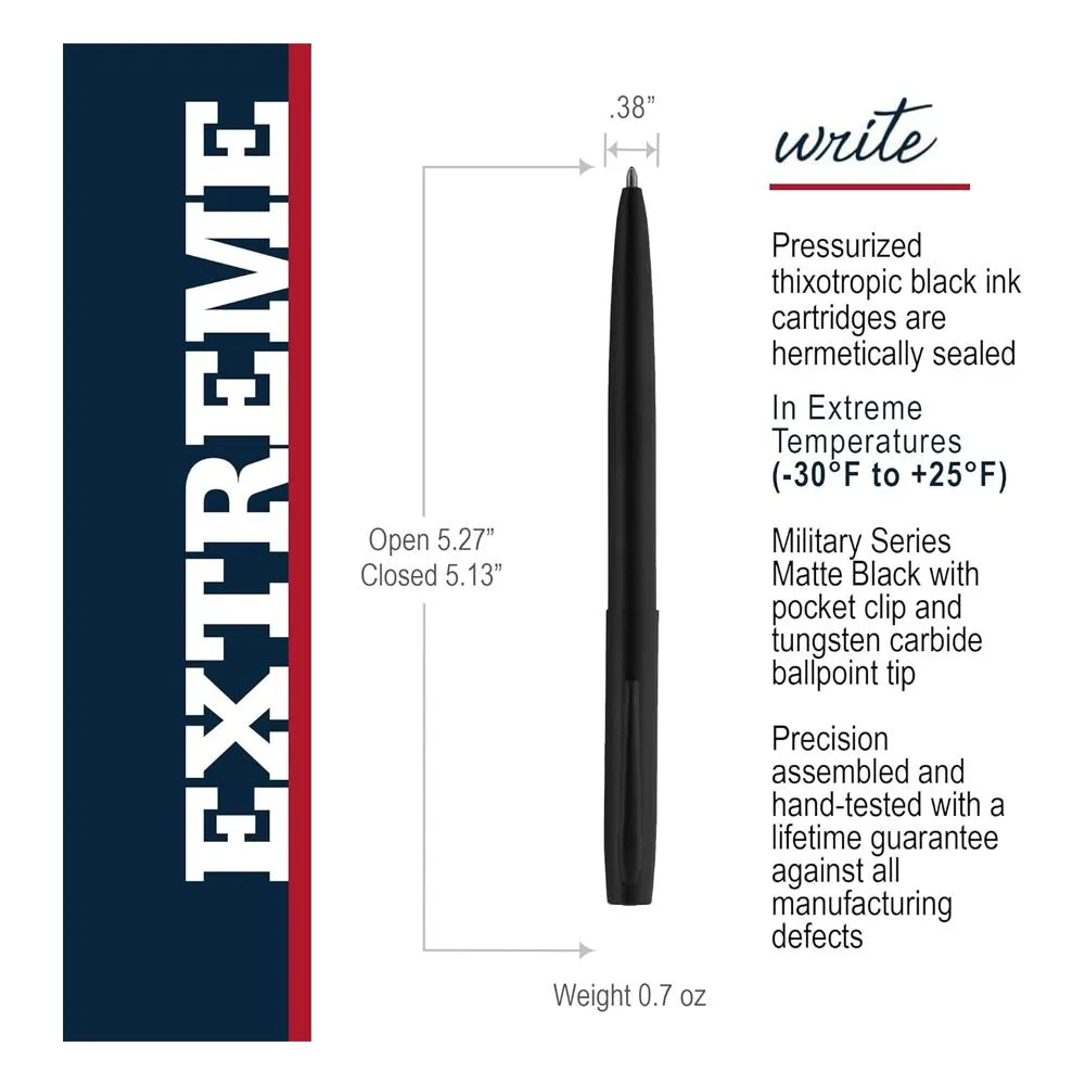 NONREFLECTIVE MATTE BLACK CAPOMATIC SPACE PEN  GIFT BOXED