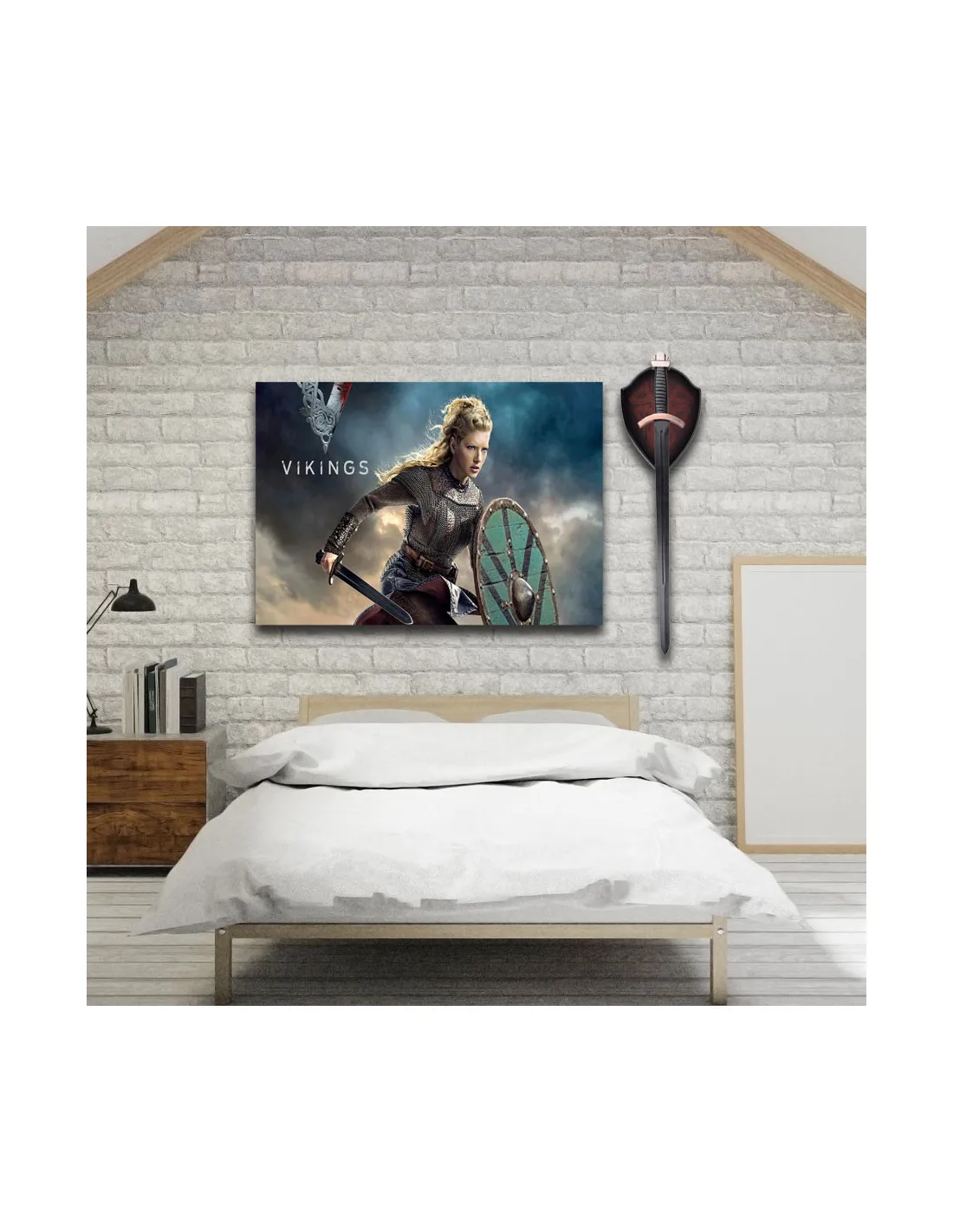 Pack Estandarte + Espada de Laguertha de la serie Vikingos