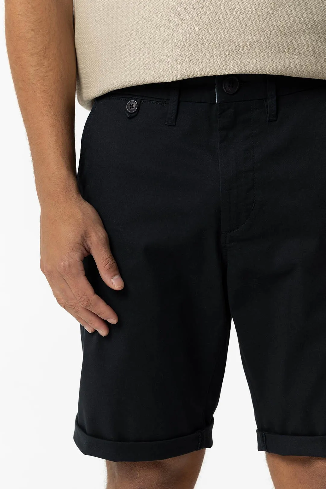 PANTALON CHINO CORTO HOMBRE AZUL MARINO