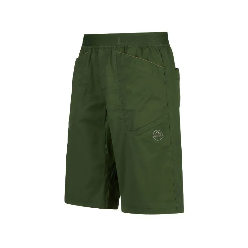 Pantalones cortos de escalada La Sportiva Flatanger (Turtle/Forest) Hombre