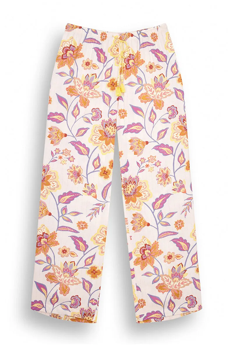 Pantalones viscosa paisley 