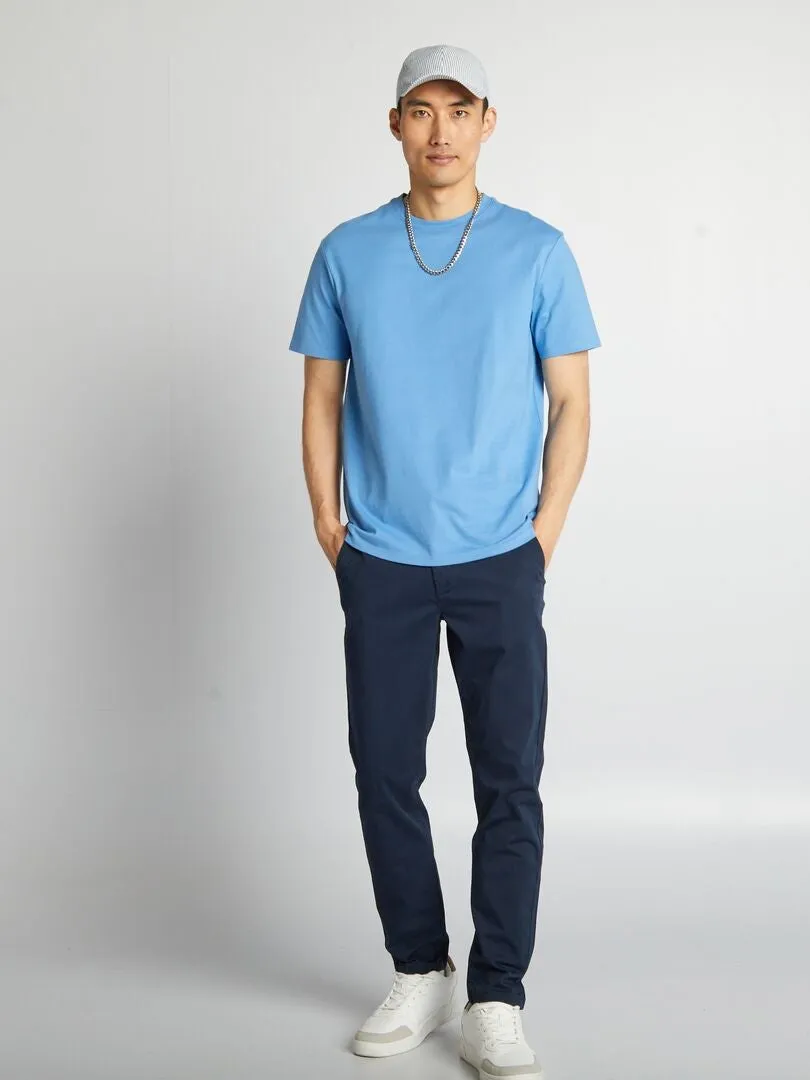 PANTALóN CHINO SLIM L30  AZUL