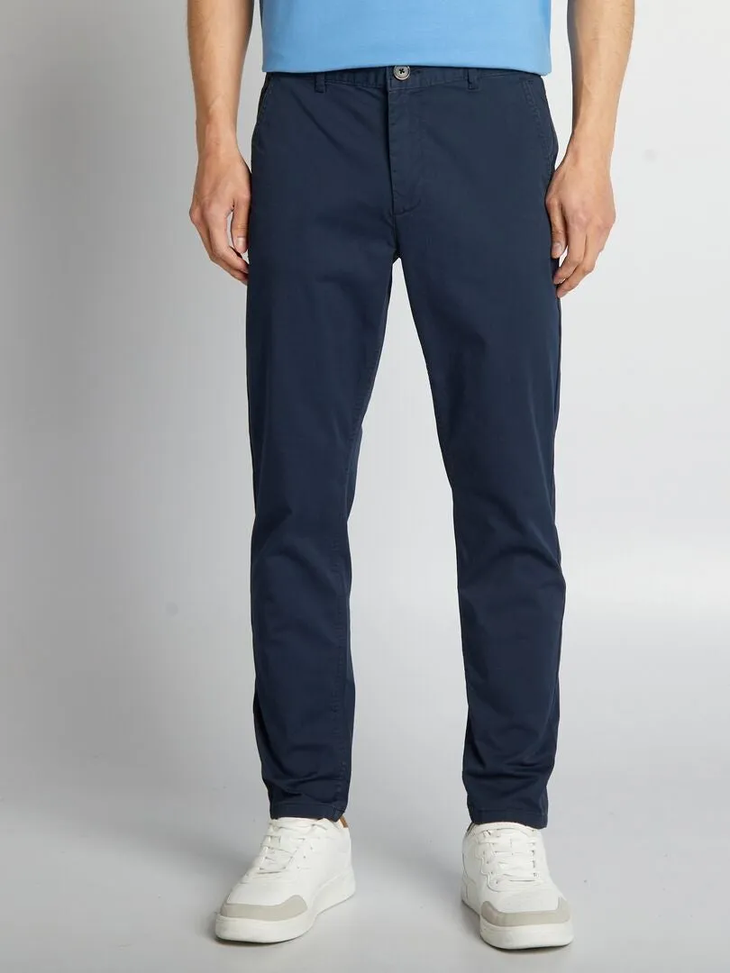 PANTALóN CHINO SLIM L30  AZUL