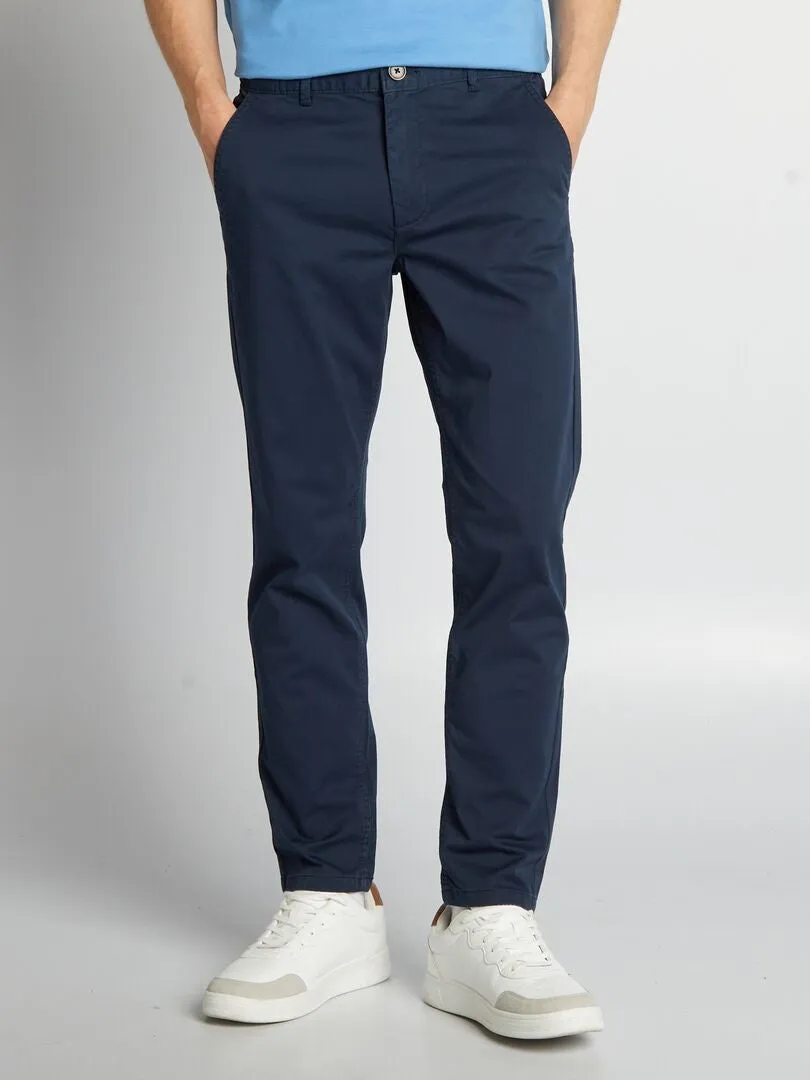 PANTALóN CHINO SLIM L30  AZUL