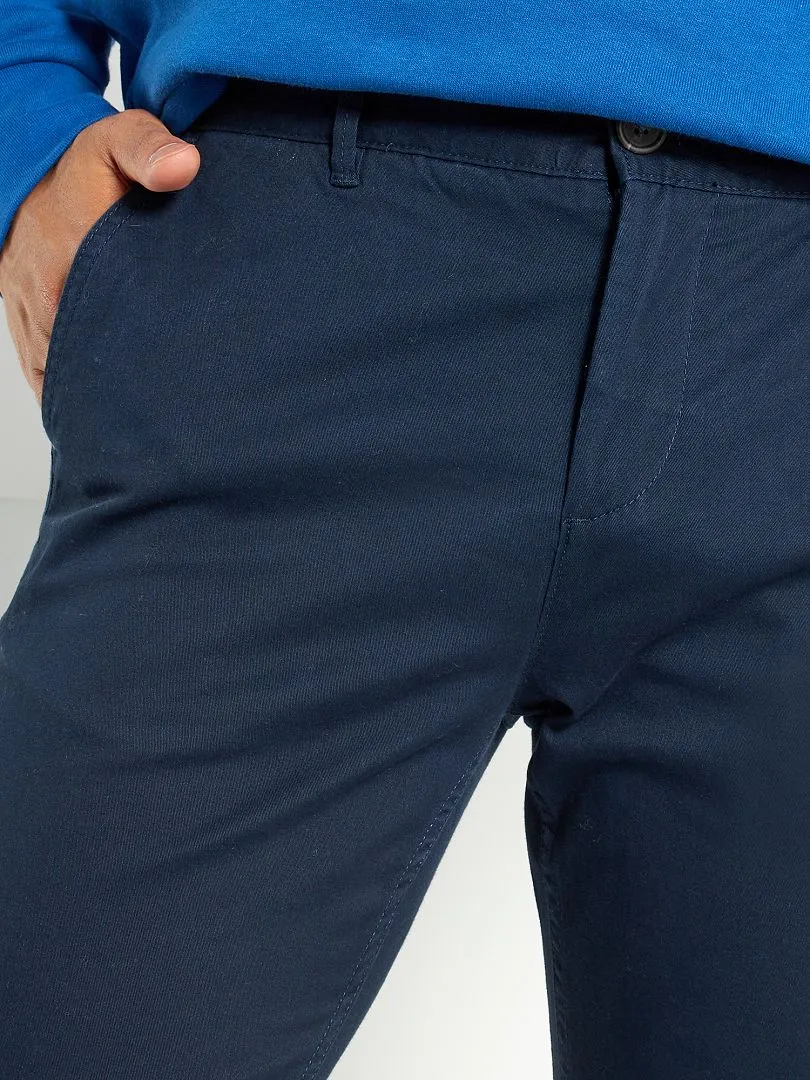 PANTALóN CHINO SLIM L30  AZUL