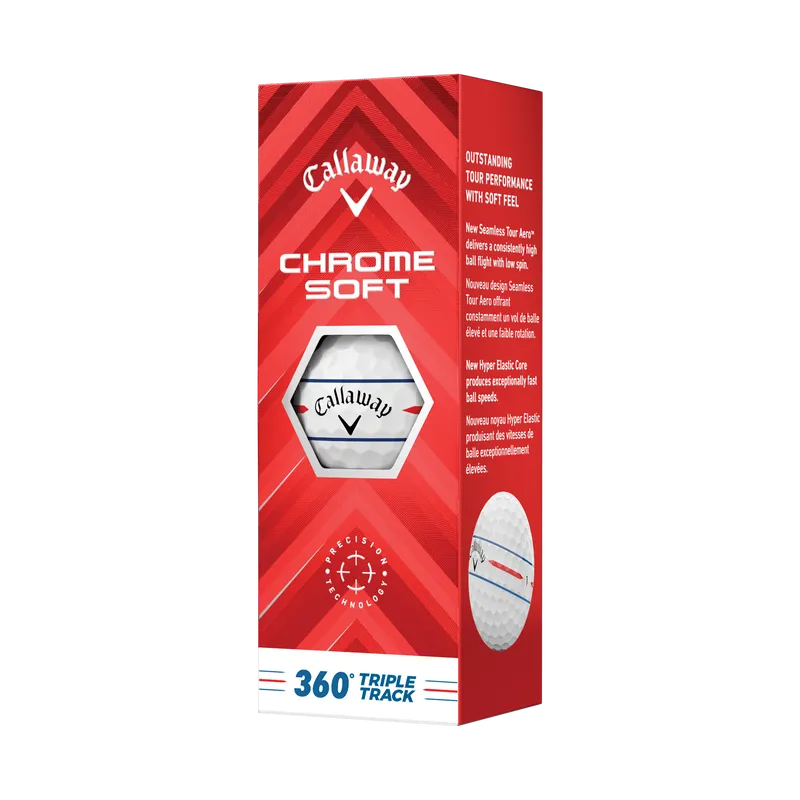 Pelota Callaway Chrome Soft 360 Triple Track 24