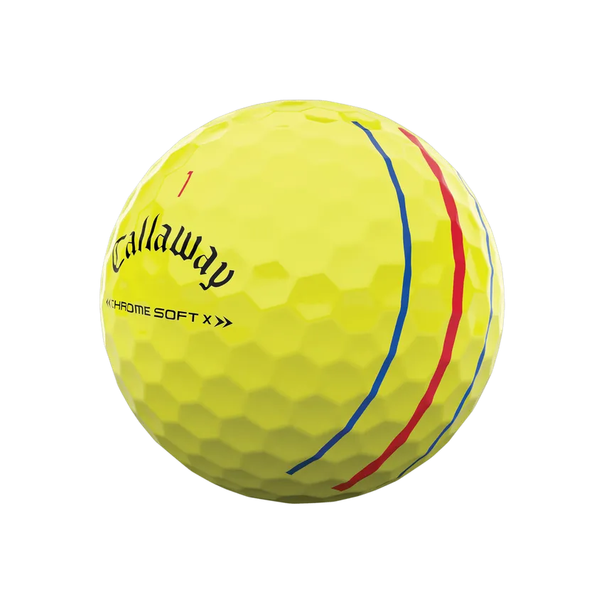 Pelota Callaway Chrome Soft X Triple Track Yellow