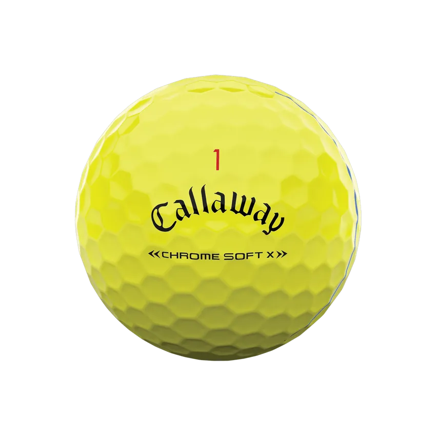Pelota Callaway Chrome Soft X Triple Track Yellow