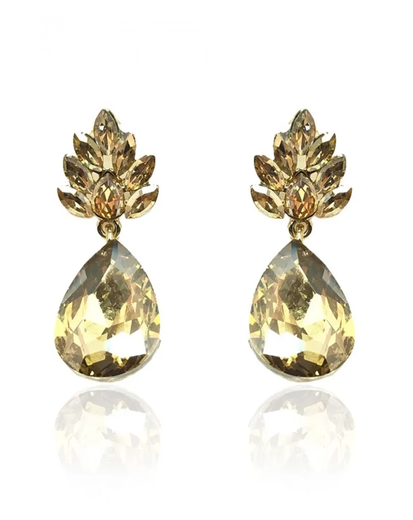PENDIENTES DE BISUTERIA DORADOS PARA BODAS, ESPECIAL COMPLEMENTOS PARA INVITADAS