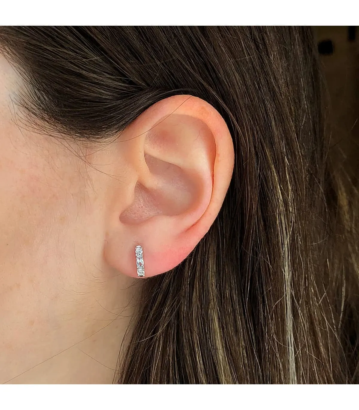 Pendientes Novia Hadar Oro 18K  Topacio Azul