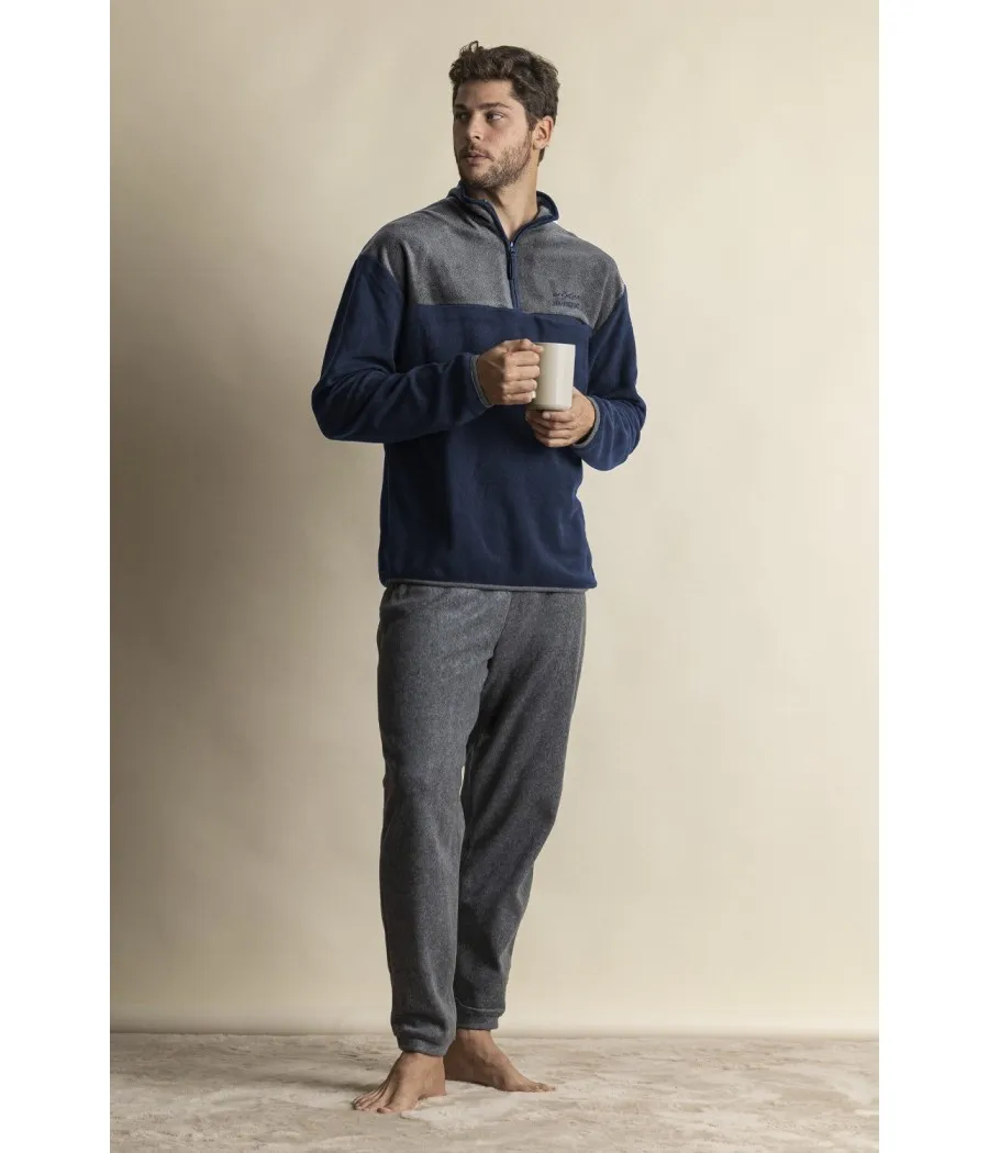 Pijama Polar invierno hombre Admas Sport marino