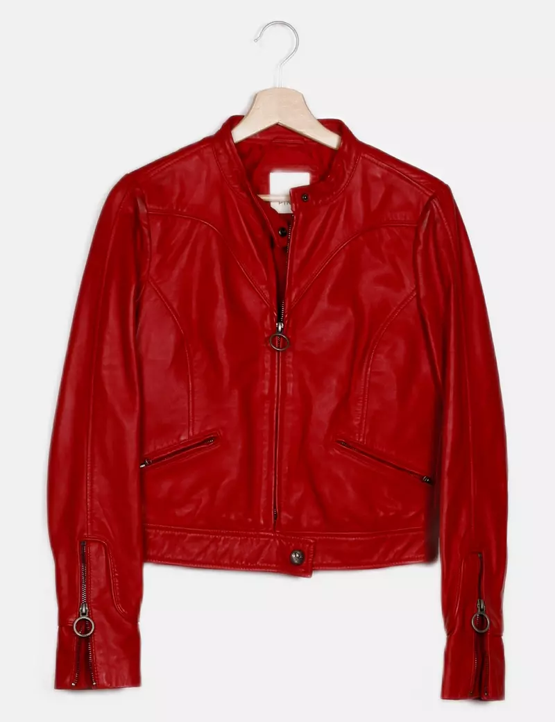 Pinko Chaqueta biker Piel