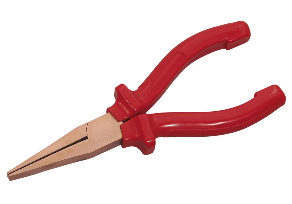 PINZA PLANA 160 MM, COBREBERILIO, SIN CHISPAS, PARA ZONAS ATEX