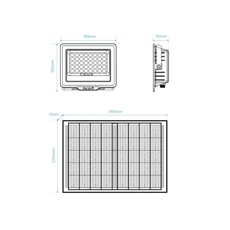 Proyector Solar Con Sensor Abora