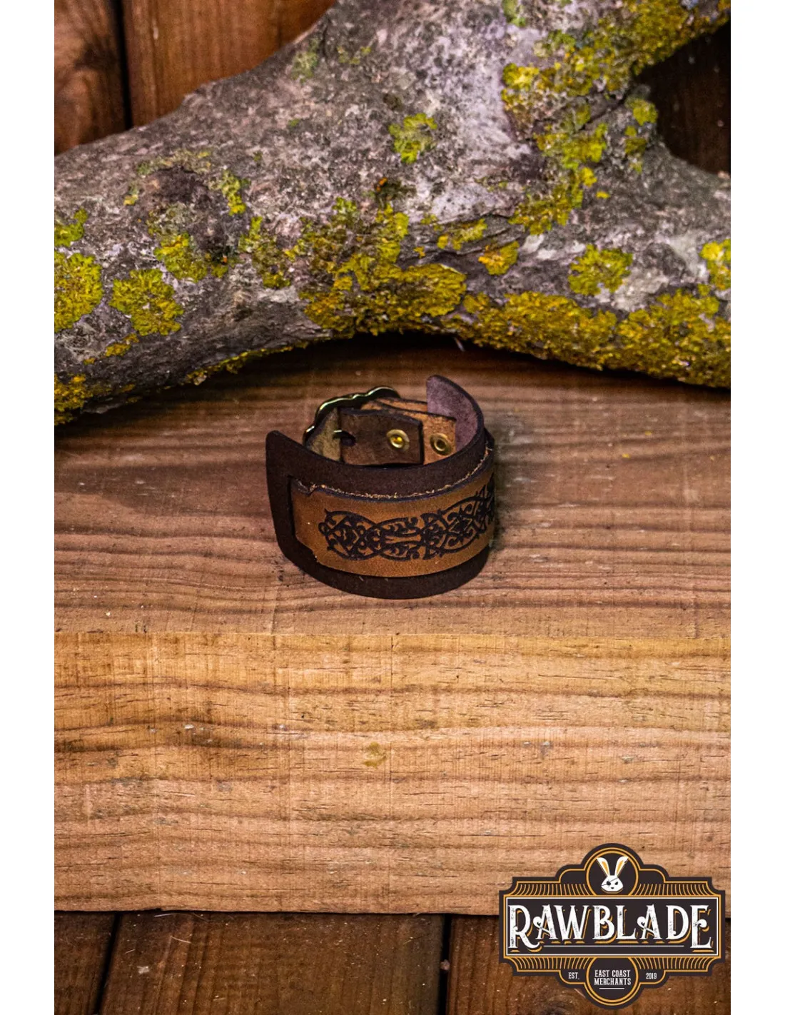 Pulsera de cuero Thingol ajustable, 1 unidad