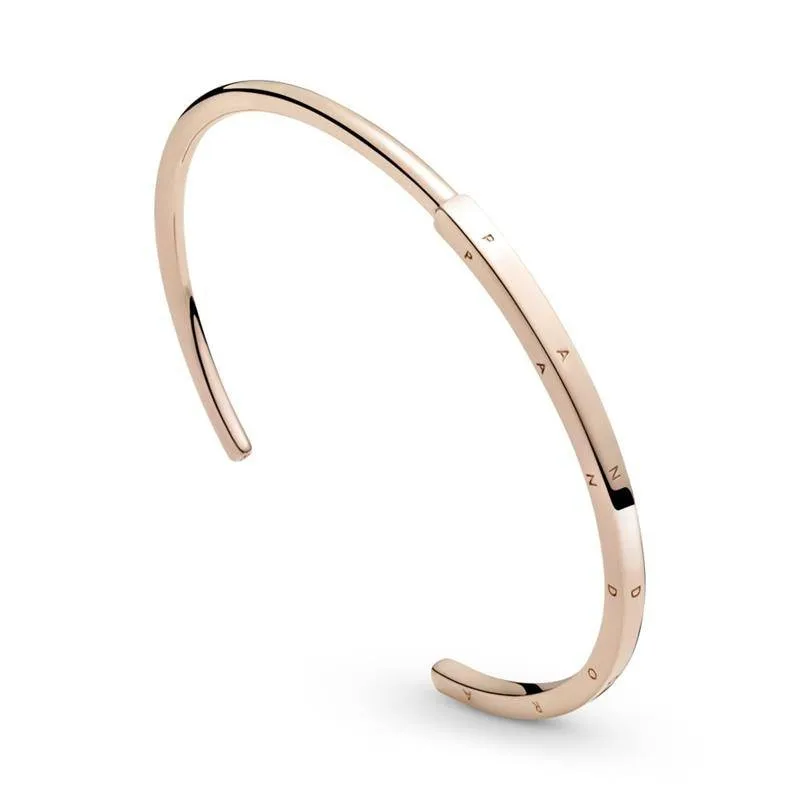 PULSERA RíGIDA PANDORA ROSE SIGNATURE ID 589493C00