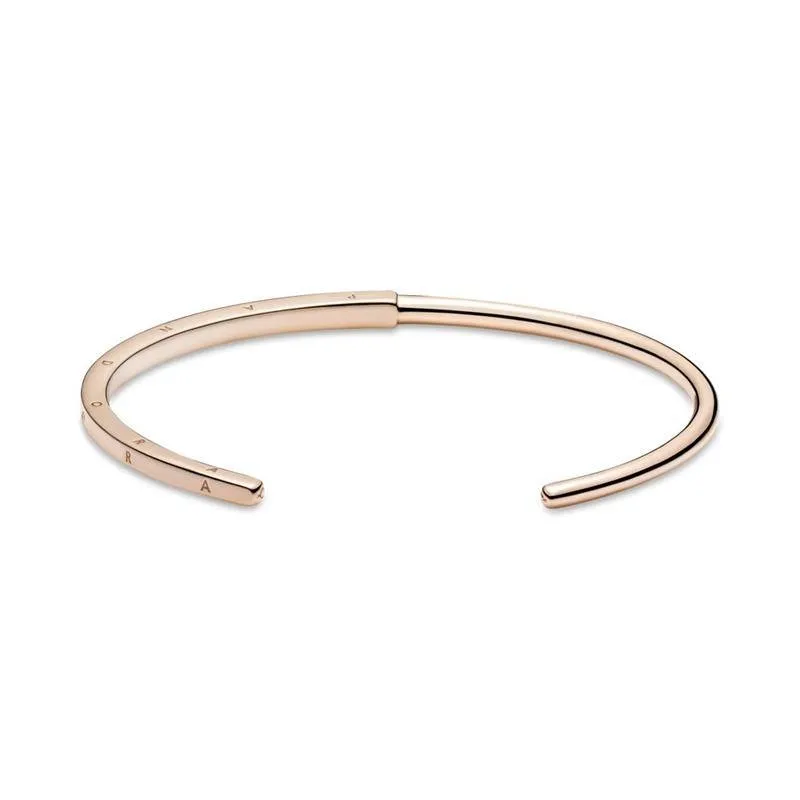 PULSERA RíGIDA PANDORA ROSE SIGNATURE ID 589493C00