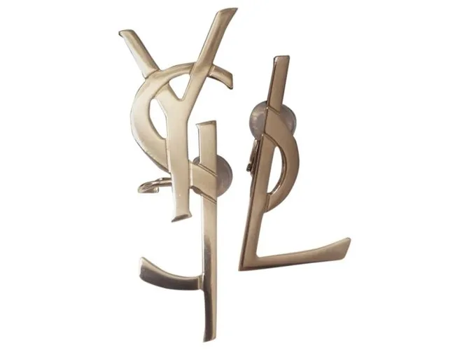 Saint Laurent Aretes Dorado 