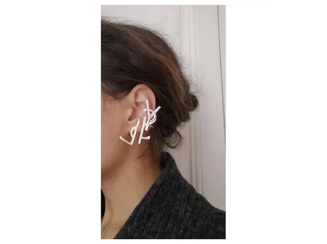 Saint Laurent Aretes Dorado 