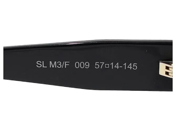 Saint Laurent Lentes de sol Roja 