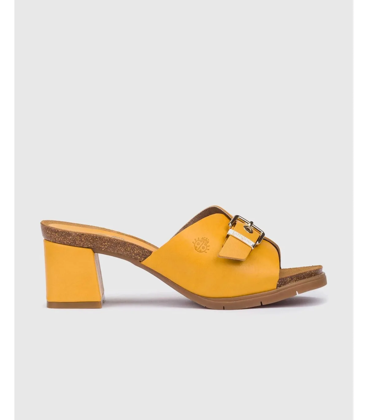 Sandalia de tacón Zahara 004 amarillo