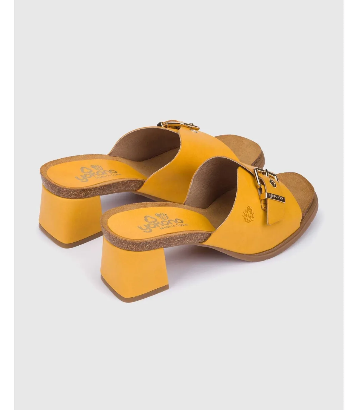Sandalia de tacón Zahara 004 amarillo
