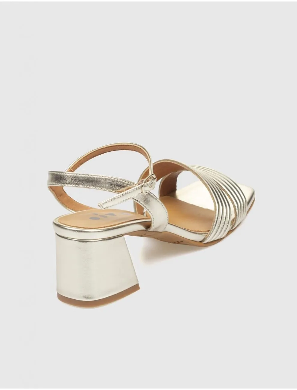 Sandalia Obvio Shoes Lyra Platino