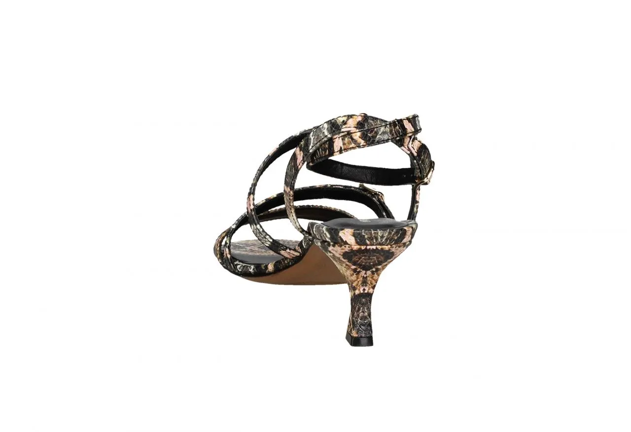 Sandalia Serpi Multicolor 3 Hebillas Pulsera Tobillo