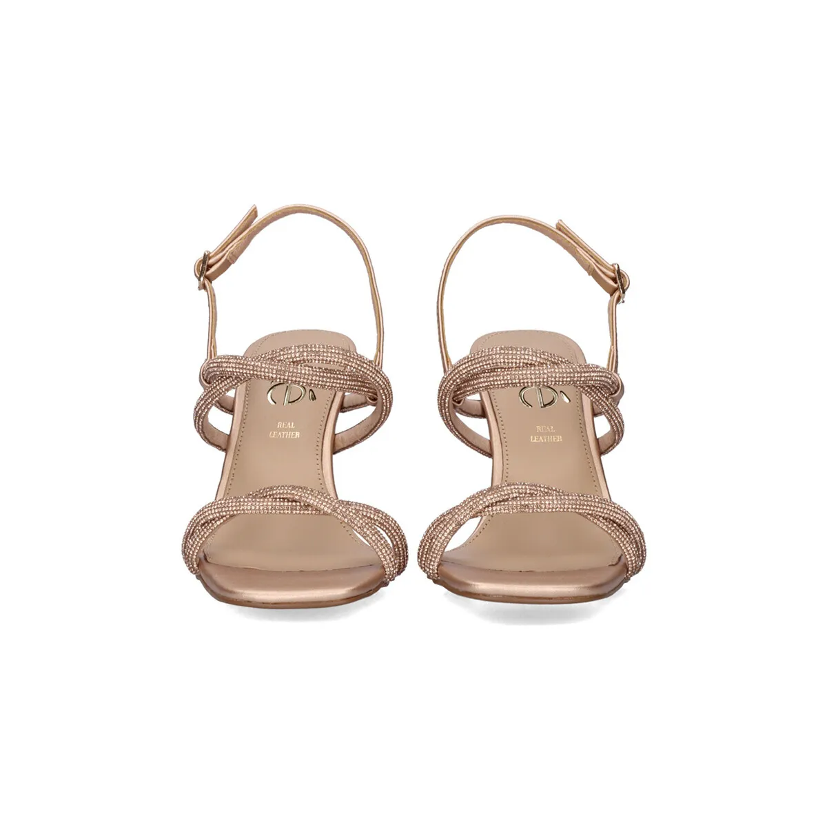 SANDALIA TACÓN ALBERTA935 EXÉ STRASS PINK GOLD