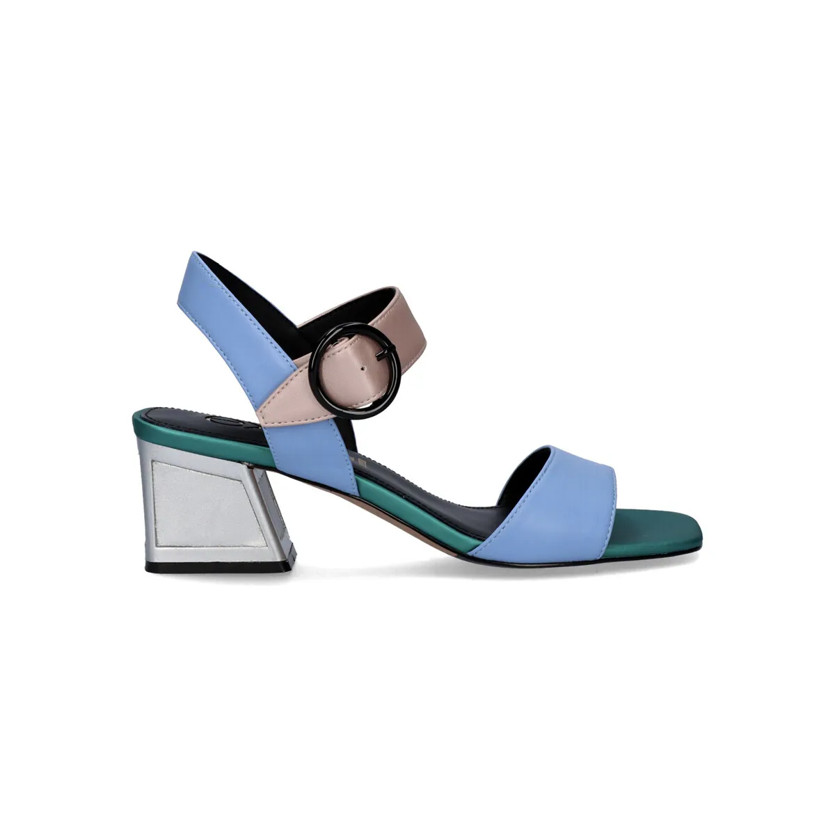 SANDALIA TACÓN CUADRADO LUISA515 AQUA
