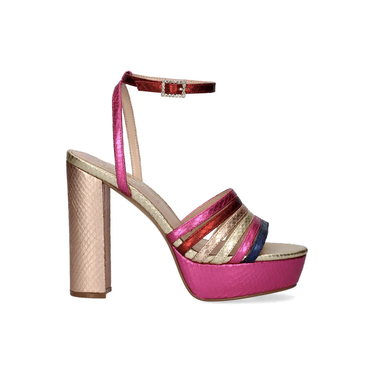 SANDALIA TACÓN EXÉ OPHELIA636 SNAKE MULTICOLOR