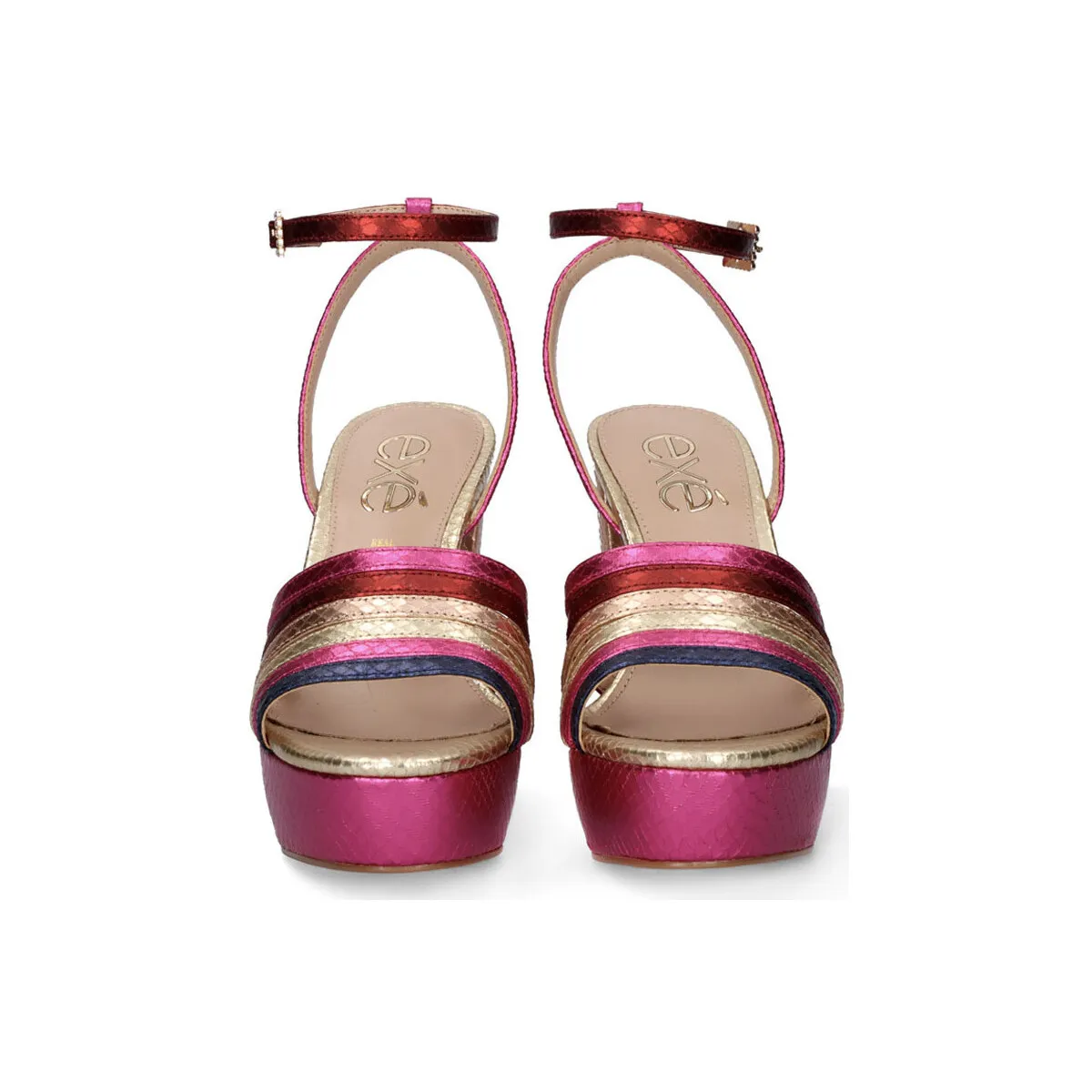SANDALIA TACÓN EXÉ OPHELIA636 SNAKE MULTICOLOR