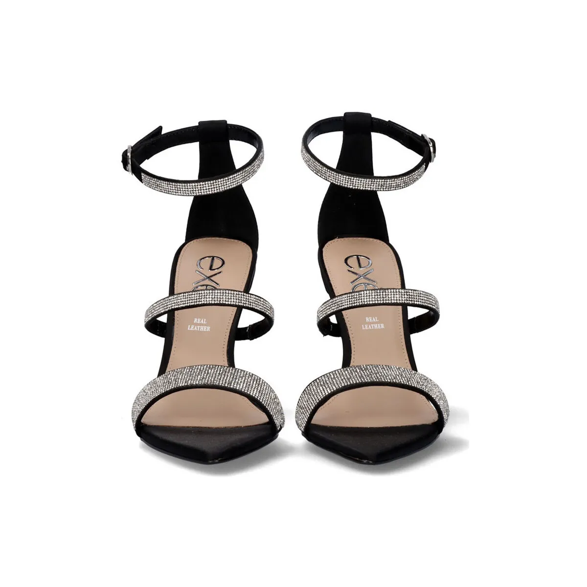 SANDALIA TACÓN JOY606 STRASS BLACK