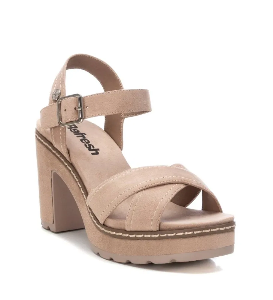 SANDALIAS 171560 BEIGE ALTURA TACóN 8CM
