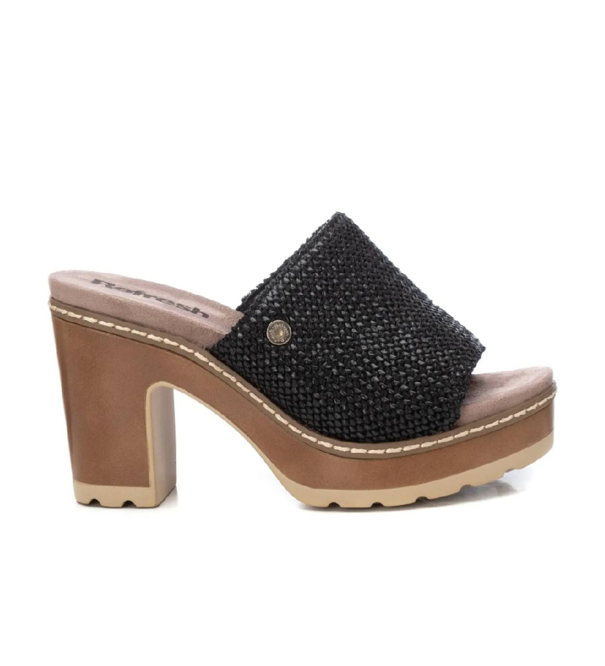 SANDALIAS 171803 NEGROALTURA TACóN 8CM