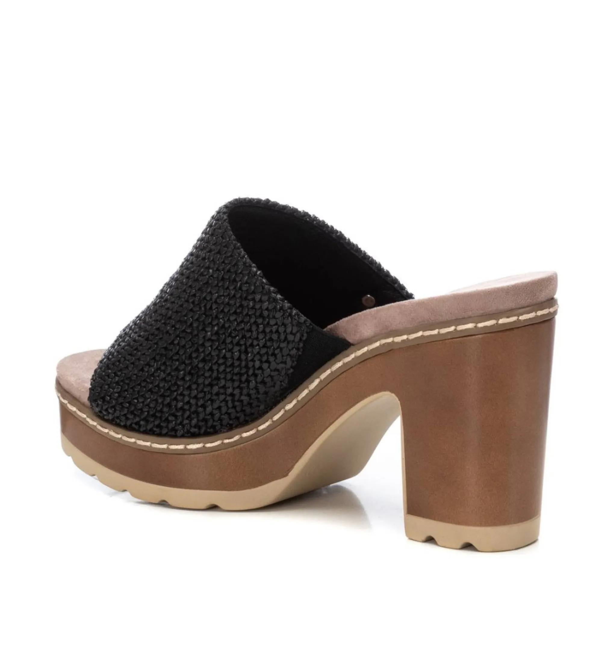 SANDALIAS 171803 NEGROALTURA TACóN 8CM