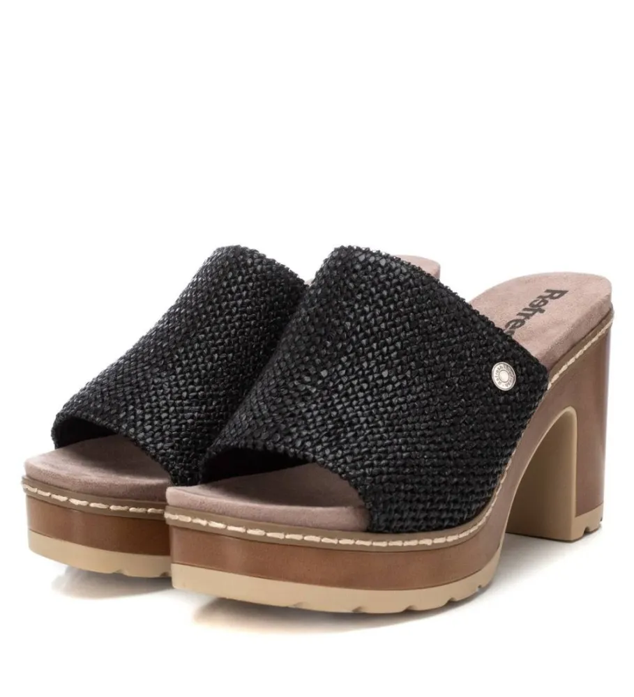 SANDALIAS 171803 NEGROALTURA TACóN 8CM