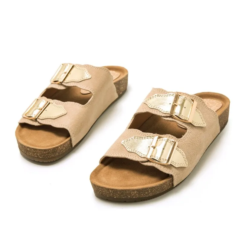Sandalias Casual de Mujer MTNG LIN Beige 57337