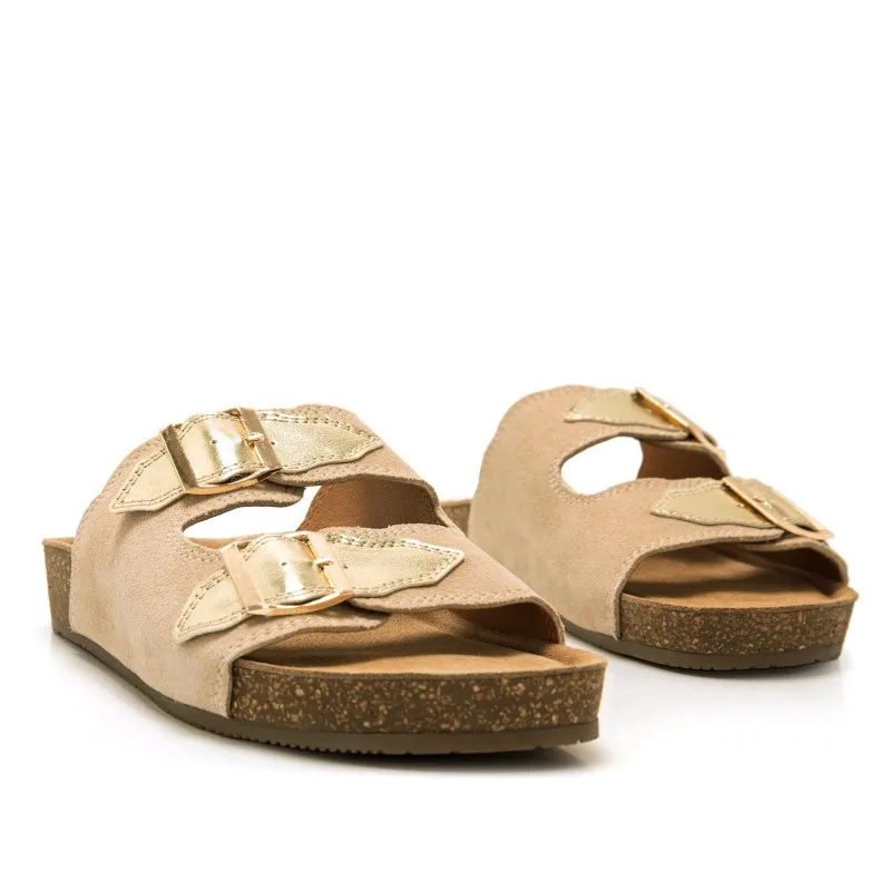 Sandalias Casual de Mujer MTNG LIN Beige 57337