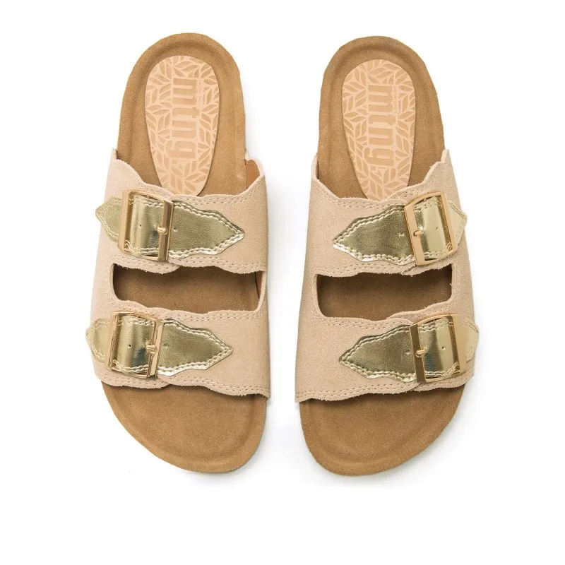 Sandalias Casual de Mujer MTNG LIN Beige 57337