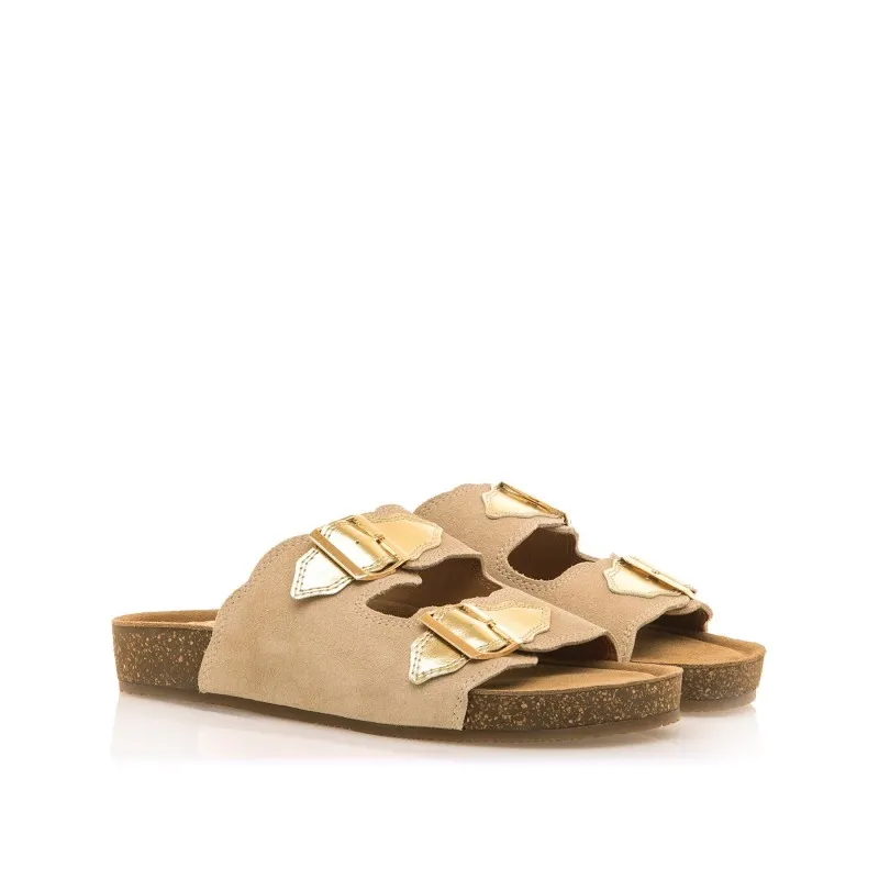 Sandalias Casual de Mujer MTNG LIN Beige 57337