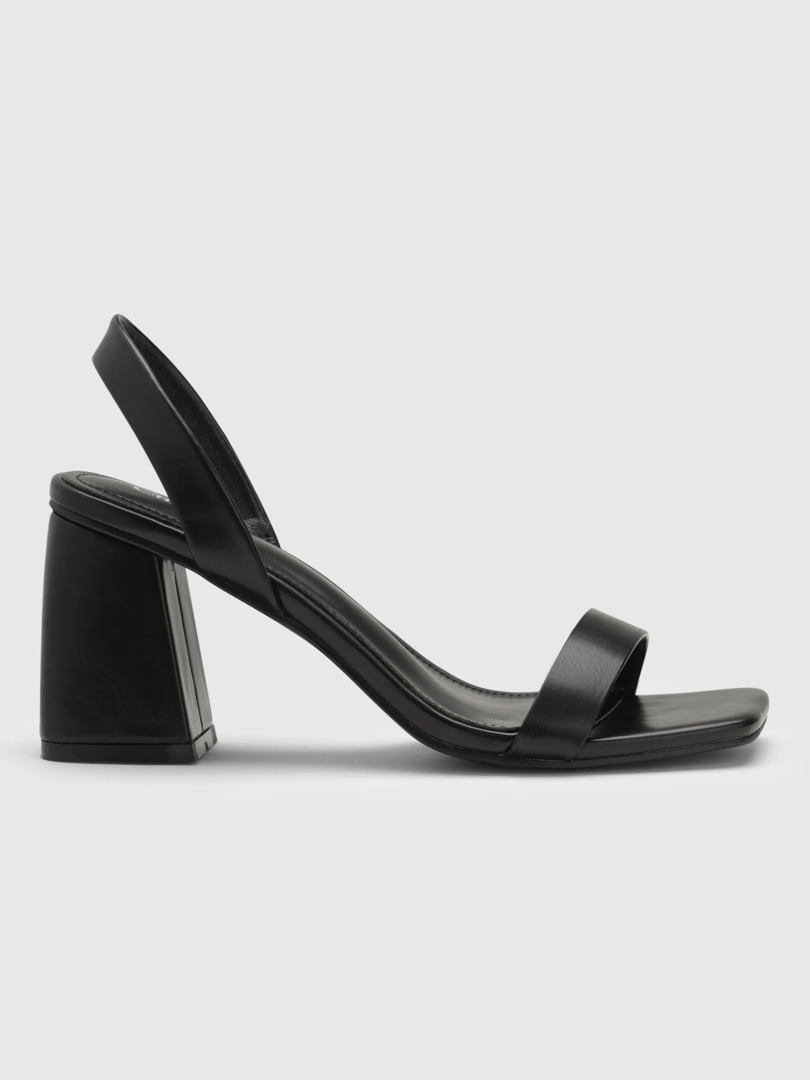 Sandalias con Tacón Grueso de Banda Única