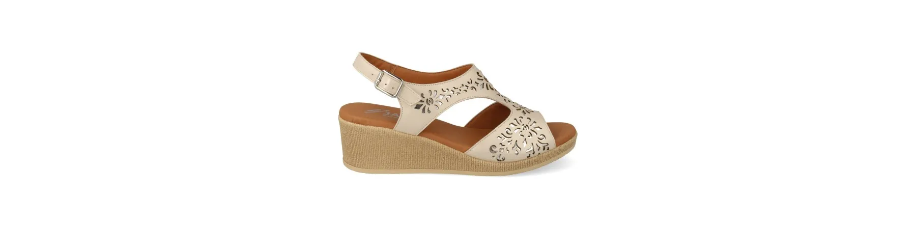 SANDALIAS CUÑA MUJER PIEL CONFORT MOD. CARMEN
