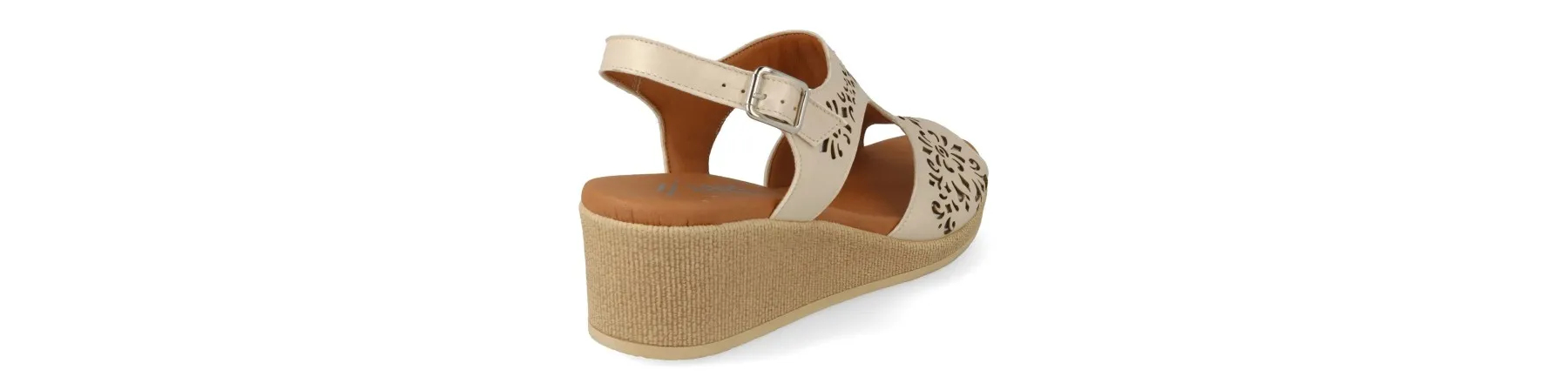 SANDALIAS CUÑA MUJER PIEL CONFORT MOD. CARMEN
