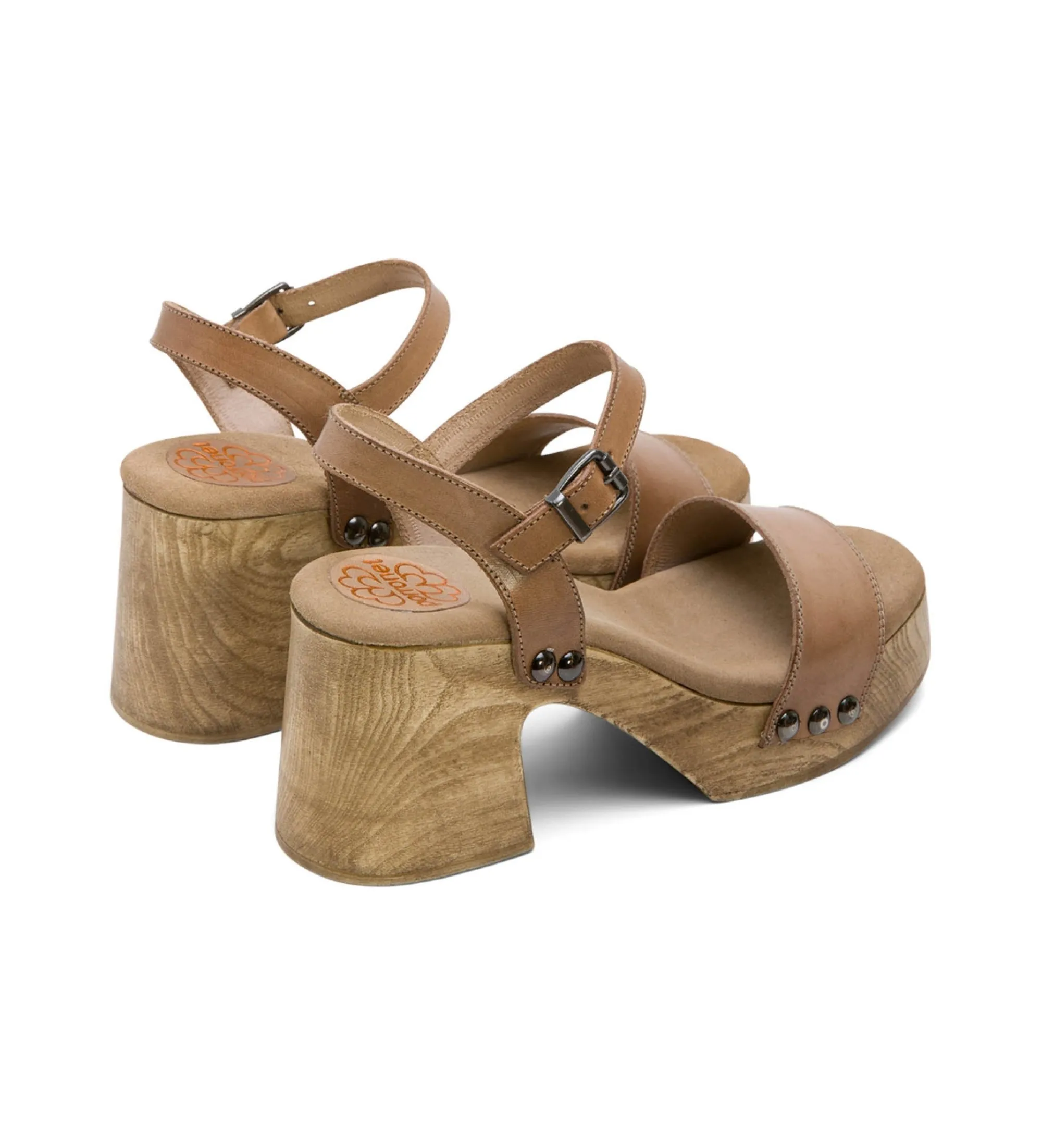 SANDALIAS DE PIEL MAXINE TAUPE ALTURA TACóN 8CM