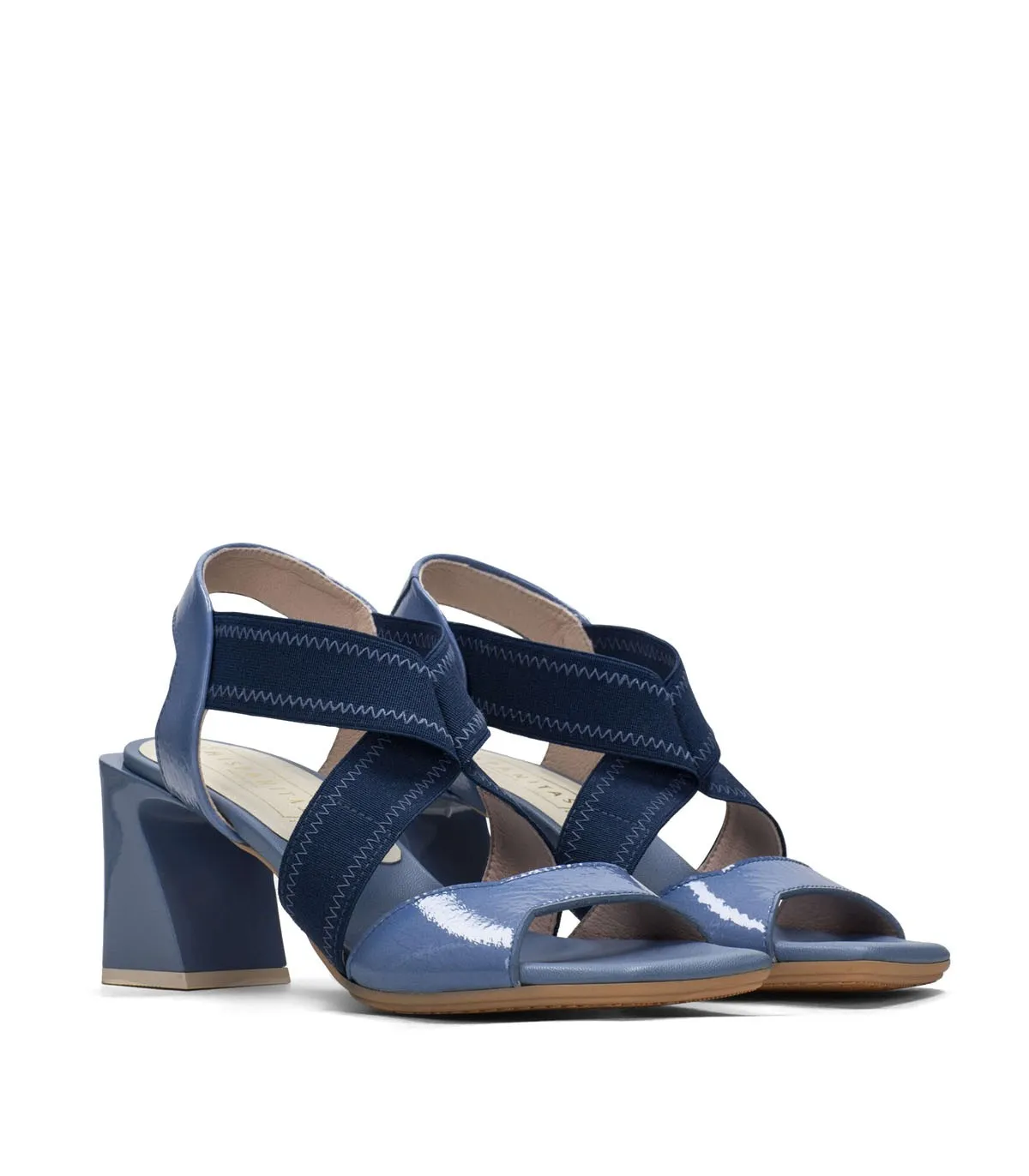 SANDALIAS DE TACÓN AZUL HISPANITAS MALLORCA HV243328
